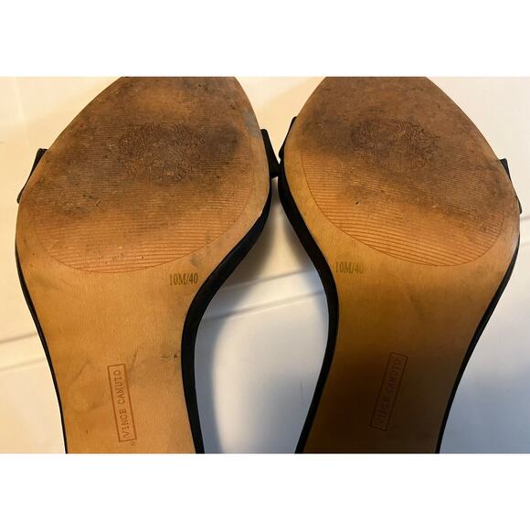 Vince Camuto Malissa Block Heels Ankle Strap Sandals Women’s Size 10M Black - Picture 9 of 10